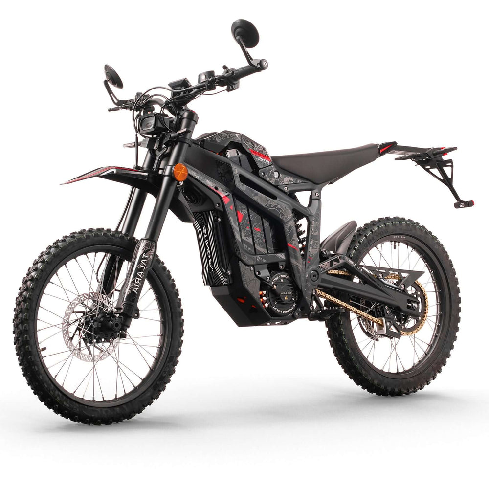 Talaria MX5 Elektro Crossbike – Seitenansicht in Schwarz