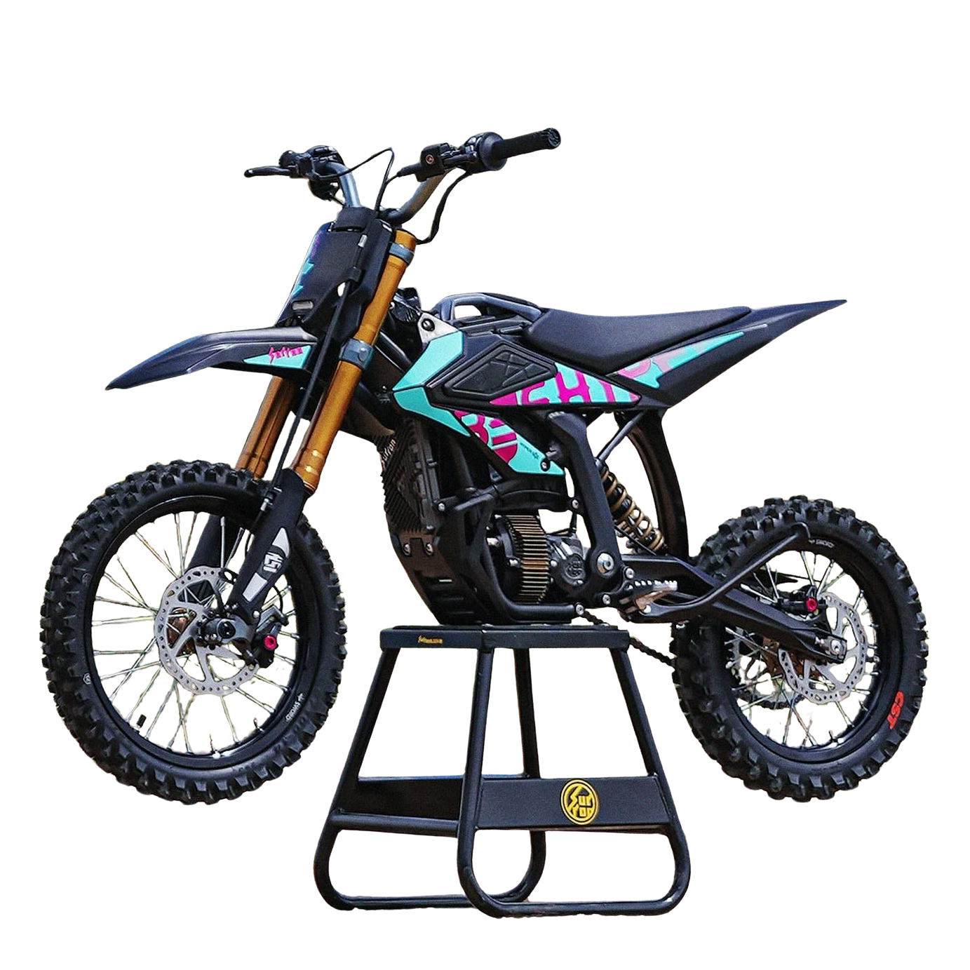 surron hyperbee pitbike auf ständer