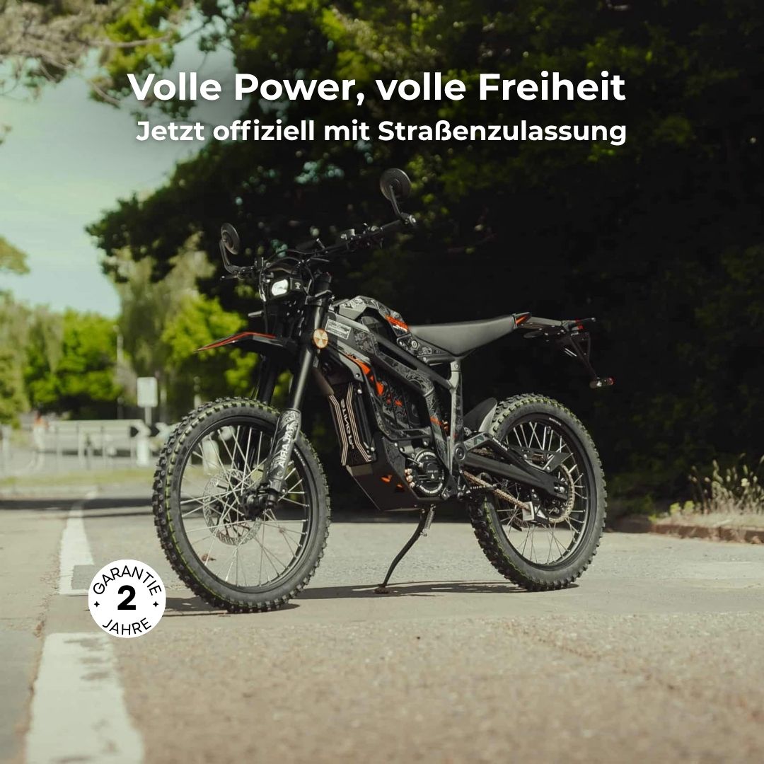 Talaria MX5 E-Cross Bike mit leistungsstarkem Elektromotor und Aluminiumrahmen